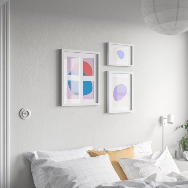 Рама для 4 картин, белый, 40x50 см IKEA RÖDALM 805.537.37 - схема-чертеж с размерами