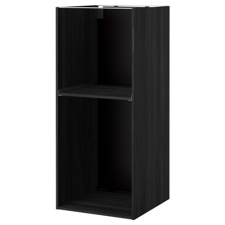 Каркас высокого шкафа для духовки, холодильника МЕТОД, под дерево черный