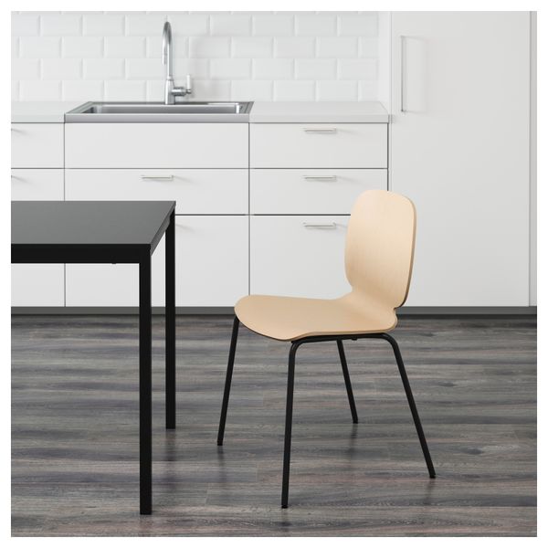 Стул СВЕН-БЕРТИЛЬ, береза, Брур-Инге черный - фото 2