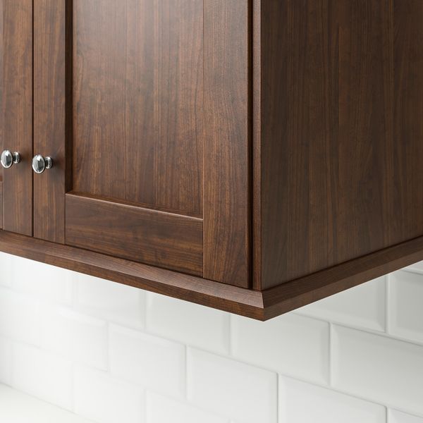 Карниз декоративный профилированный, под дерево коричневый 221 см IKEA EDSERUM ЭДСЕРУМ 003.685.74 - фото 4