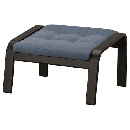 Табурет для ног, черно-коричневый, Gunnared синий IKEA POÄNG ПОЭНГ 295.021.95