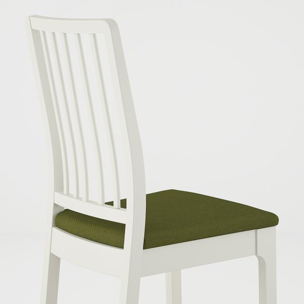 Стул, белый/Рамна оливково-зеленый IKEA EKEDALEN ЭКЕДАЛЕН 993.182.26 - фото 3