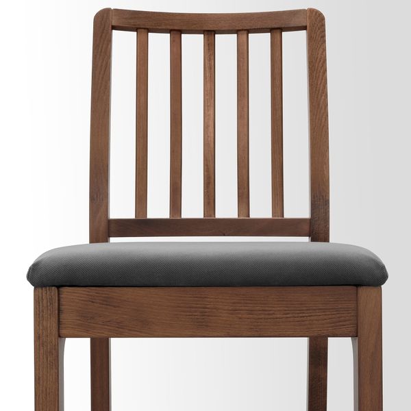 Стул барный, 62 см, коричневый, Hakebo темно-серый IKEA EKEDALEN ЛЕН ЭКЕДАЛЕН 194.294.74 - фото 3