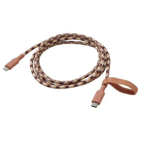 LILLHULT Кабель USB-C–lightning - розовый/бежевый 1.5 м