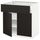 Напольный шкаф + ящик/2дверцы, белый/Кунгсбакка антрацит 80x60 см IKEA МЕТОД / ФОРВАРА 392.197.38