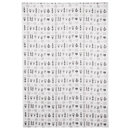 Ткань СИССЕЛА, белый/темно-серый (150 см)