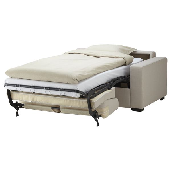 Диван-кровать 2-местная КЛАГСТОРП / ЛЭННЭС, Бальг светло-бежевый - фото 3