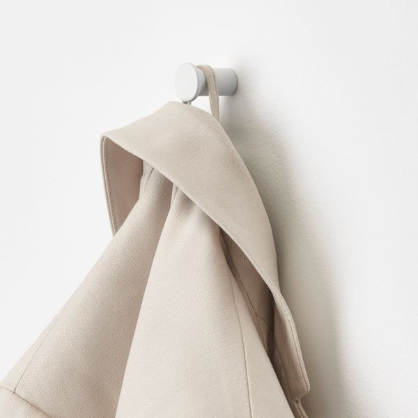 Крючок, белый IKEA BÄNGBULA БЭНГБУЛА 004.115.44 - схема-чертеж с размерами