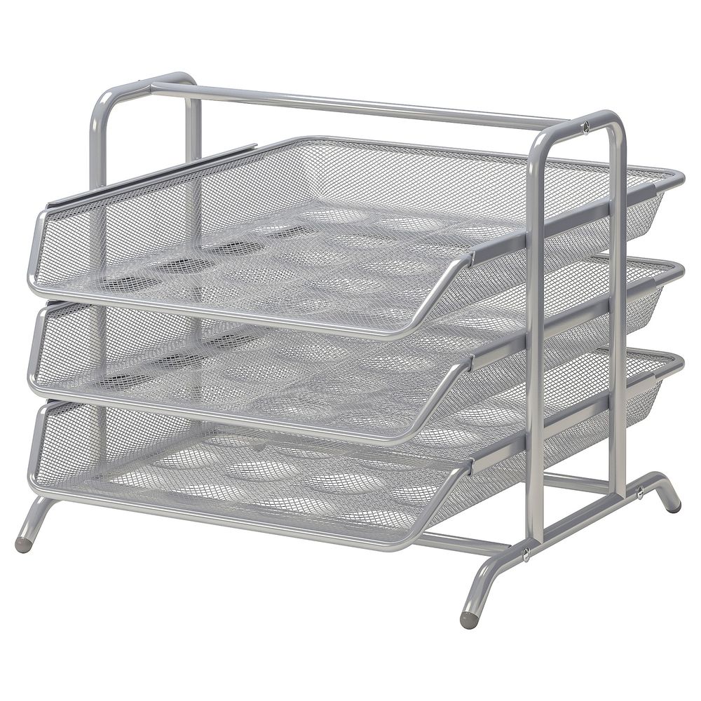 Лоток для корреспонденции, серебристый IKEA DOKUMENT ДОКУМЕНТ 403.889.90 - фото 1