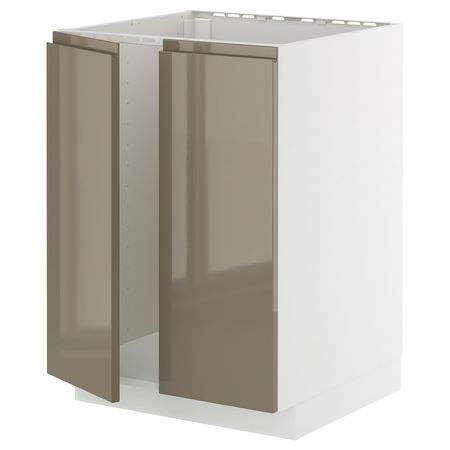 METOD Напольный шкаф для мойки+2 двери