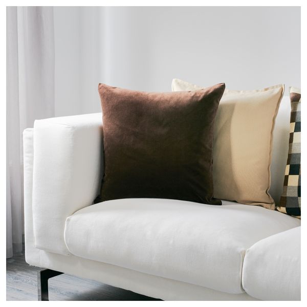 Чехол на подушку САНЕЛА, коричневый (50x50 см) - схема-чертеж с размерами