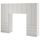 Комбинация для хранения, белый, серый, 240x42x181 см IKEA PLATSA ПЛАТСАA ПЛАТСА, SMÅSTAD СМОСТАД 094.290.16