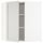 Угловой навесной шкаф с полками, белый, Lerhyttan светло-серый, 68x80 см IKEA METOD МЕТОД 692.741.77