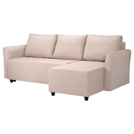 Диван-кровать с козеткой, Рудорна бежевый IKEA BRISSUND БРИССУНД 404.481.78