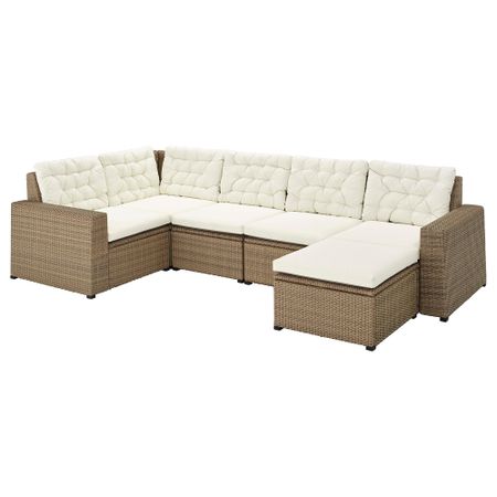 Модульный Угловой 4-местный диван, садовый IKEA SOLLERÖN СОЛЛЕРОН 893.032.73