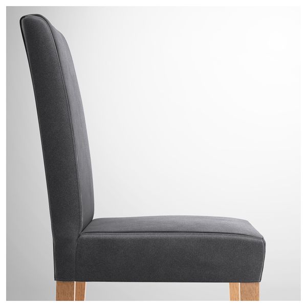 Стул ХЕНРИКСДАЛЬ, дуб, Дьюпарп темно-серый - схема-чертеж с размерами