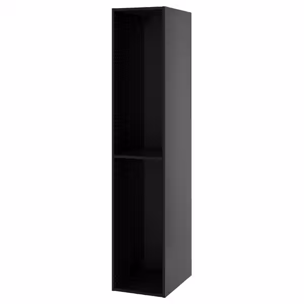 METOD Каркас высокого шкафа - черно-серый 40x60x200 см - схема-чертеж с размерами