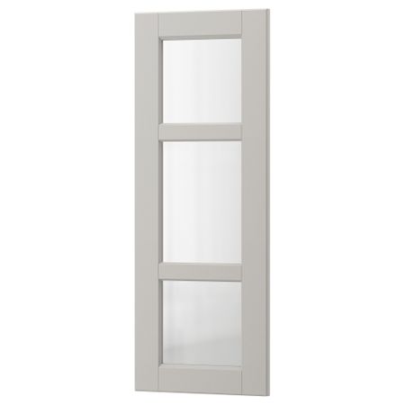 Стеклянная дверь ЛЕРХЮТТАН, светло-серый