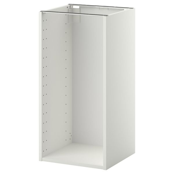 Каркас напольного шкафа, белый 40x37x80 см IKEA METOD МЕТОД 103.679.70 - схема-чертеж с размерами