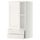 Навесной шкаф с дверцей, 2 ящика МЕТОД / МАКСИМЕРА, белый, Лаксарби белый