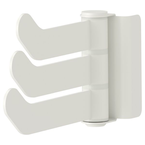 Тройной крючок с консолью АЛЬГОТ, белый (15 см) - фото 1