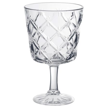 Бокал для вина ФЛИМРА, прозрачное стекло, с рисунком (23 сл)