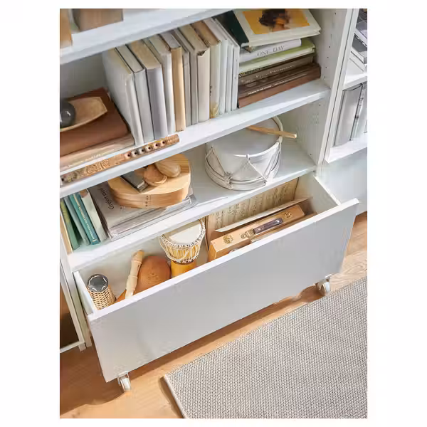 BILLY Ящик - белый/с колесиками 80x28x43 см - фото 4