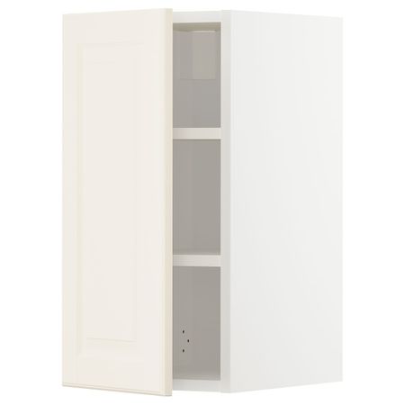 Навесной шкаф с полками, белый/Будбин белый с оттенком 30x60 см IKEA METOD МЕТОД 994.445.74