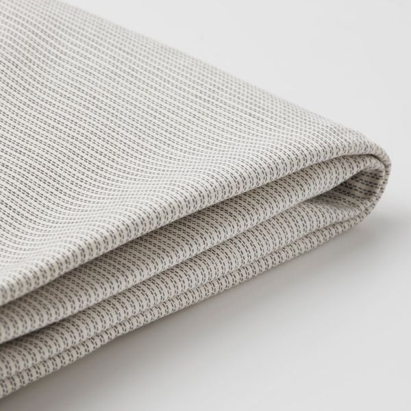 Чехол для стула, длинный, колбуда бежевый/темно-серый IKEA BERGMUND БЕРГМУНД 204.810.41 - фото 1