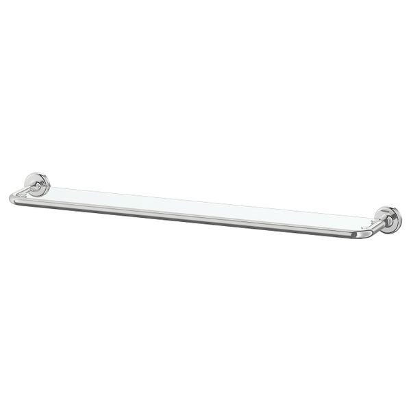 Полка стеклянная, под хром 67x13 см IKEA VOXNAN ВОКСНАН 803.497.70 - фото 1