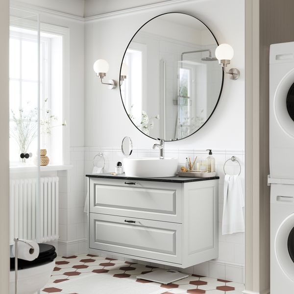 Шкаф с ящиками, раковина, смеситель IKEA TÄNNFORSEN, TÖRNVIKEN ТОРНВИКЕН 995.215.86 - фото 3