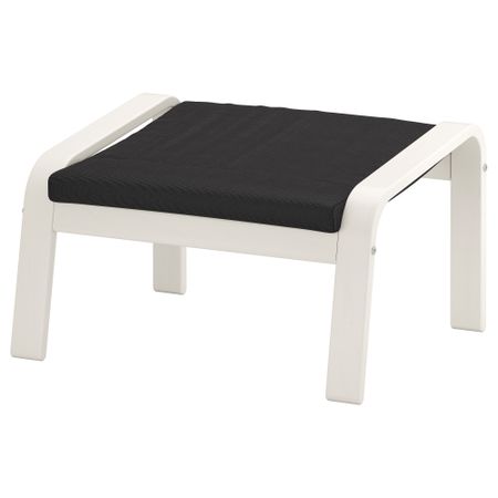 Табурет для ног ПОЭНГ, белый, Финнста серый