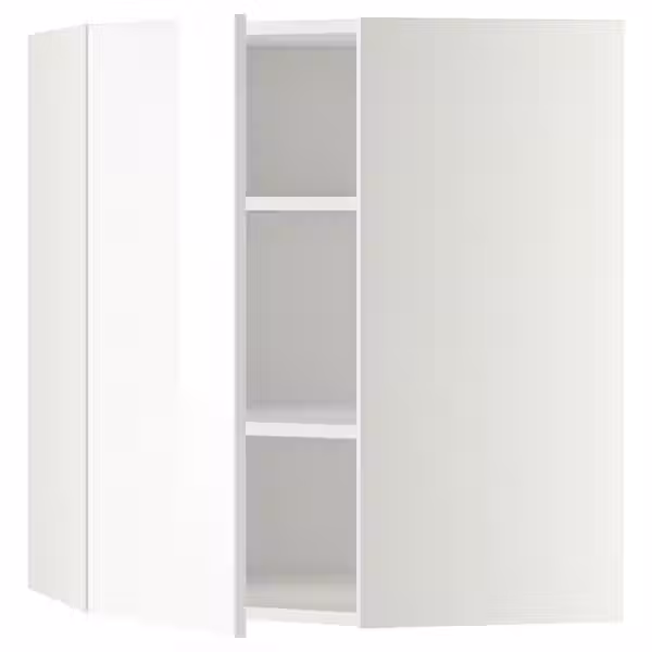 METOD Угловой навесной шкаф с полками - белый/Ringhult белый 68x80 см - фото 1