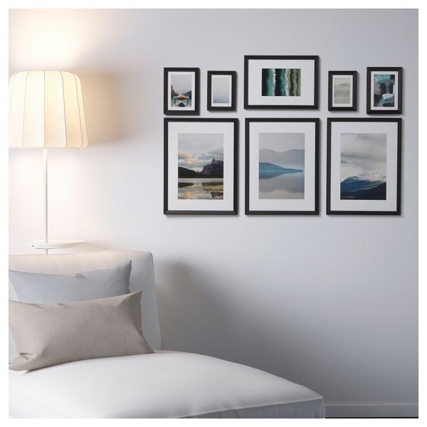 Рама с постером, 8 предмета КНОППЭНГ, черный - фото 4