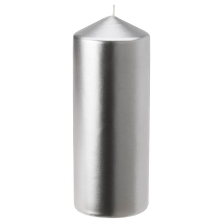 Неароматическая формовая свеча, 70 ч, серебристый IKEA FENOMEN 105.282.56