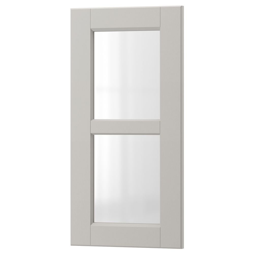 Стеклянная дверь ЛЕРХЮТТАН, светло-серый - схема-чертеж с размерами