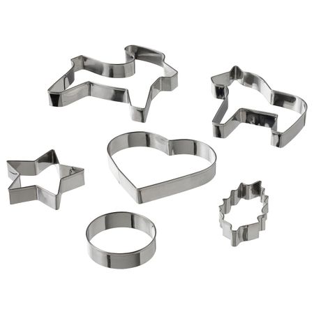 Формочки для печенья, 6шт, разные формы нержавеющая сталь IKEA VINTER 2021 ВИНТЕР 2021 205.185.58