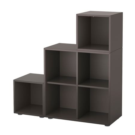 Комбинация шкафов с ножками, темно-серый 105x35x107 см IKEA EKET ЭКЕТ 291.908.63