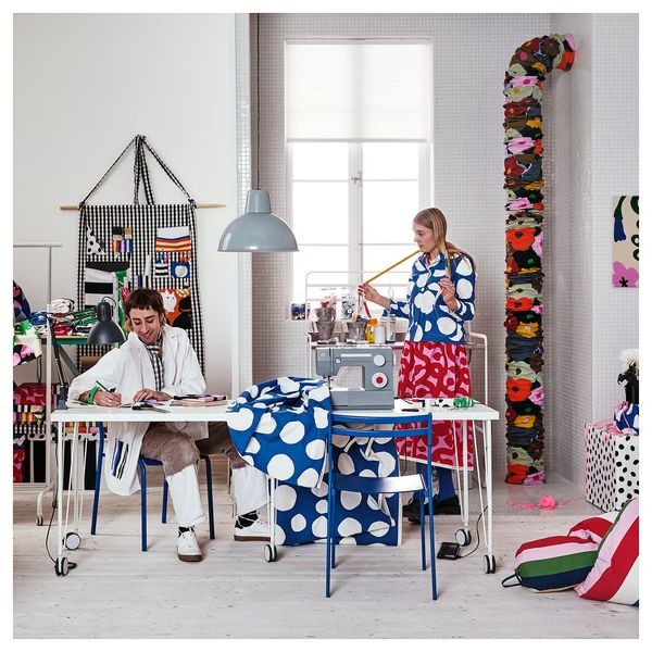 TAGGLUSERN ТАГГЛЮЦЕРН Отрез ткани - черный/белый 150x300 см - фото 5