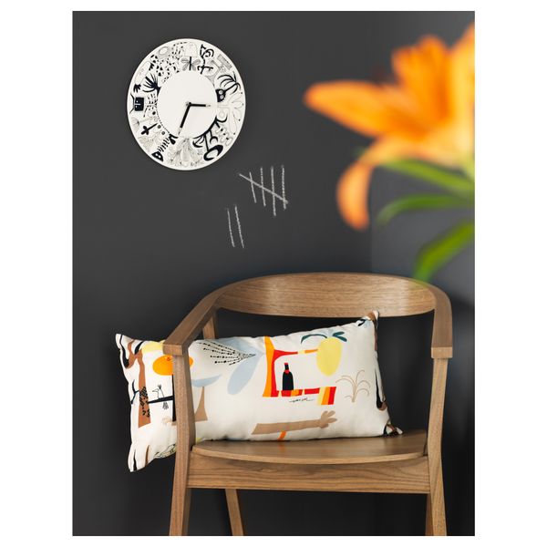 Настенные часы ОНСКЕДРОМ, белый - схема-чертеж с размерами