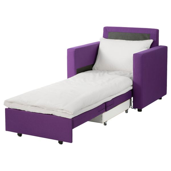 Кресло-кровать, Висле фиолетовый IKEA VATTVIKEN ВАТТВИКЕН 005.186.82 - фото 2