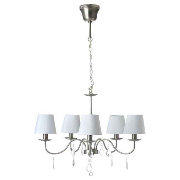 Канделябр 5-рожковый, серебристый IKEA TORRDIS ТОРРДИС 703.801.10 - схема-чертеж с размерами