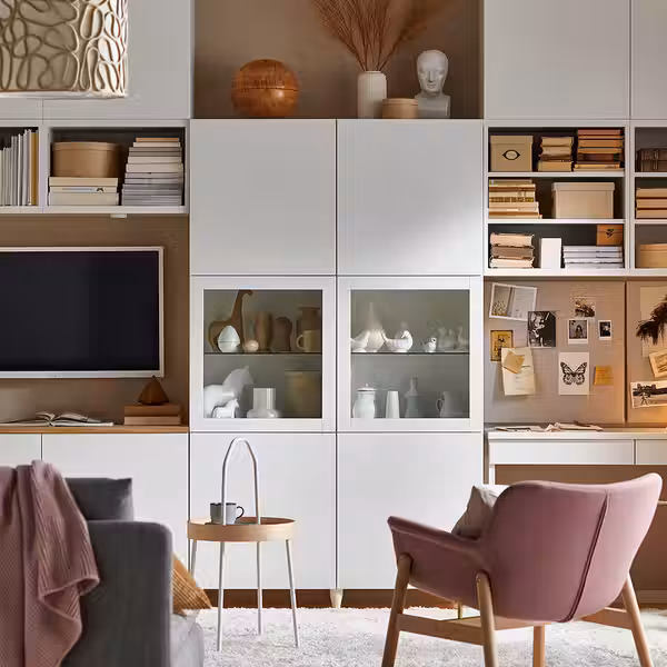 BESTÅ Комбинация д/хранения+стекл дверц - фото 4