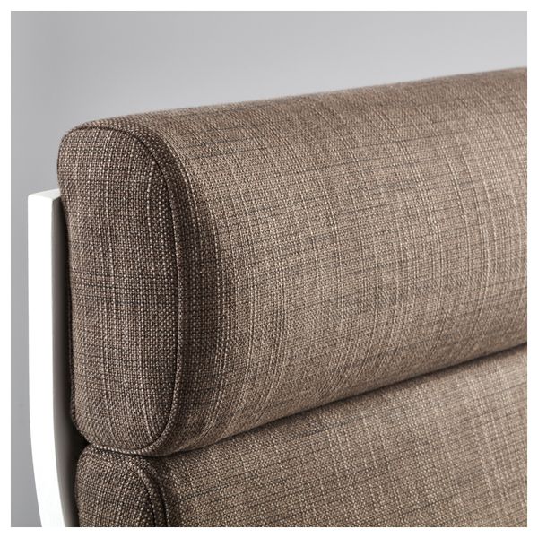 Кресло ПОЭНГ, белый, Исунда коричневый - фото 4