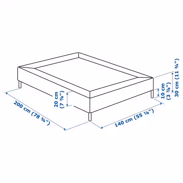 LYNGÖR - схема-чертеж с размерами
