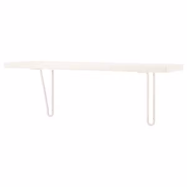 BERGSHULT / FÖRLÄGGARE Полка навесная - белый/белый 80x20 см - фото 1