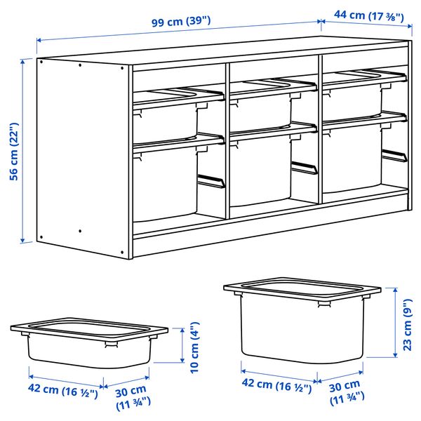 IKEA, дополнительный ракурс - схема-чертеж с размерами
