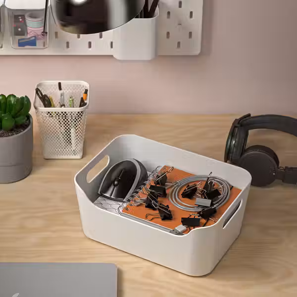 UPPDATERA Контейнер - белый 24x17 см - фото 5