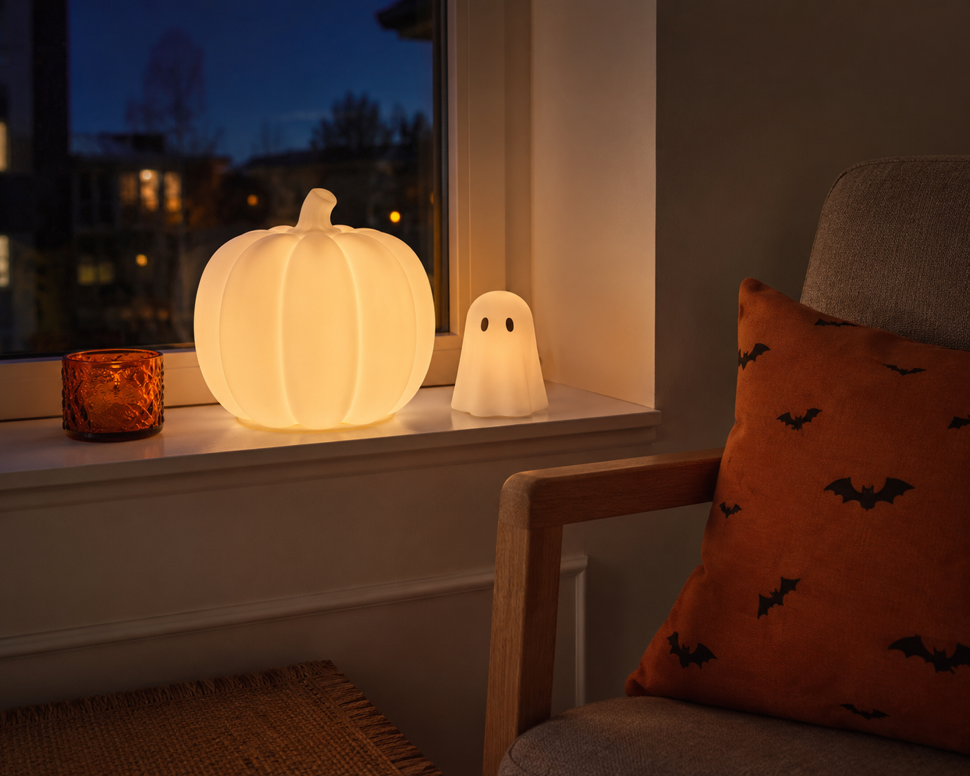 Коллекция KUSTFYR от IKEA: LED-лампа-тыква, светильник-призрак и сезонный декор