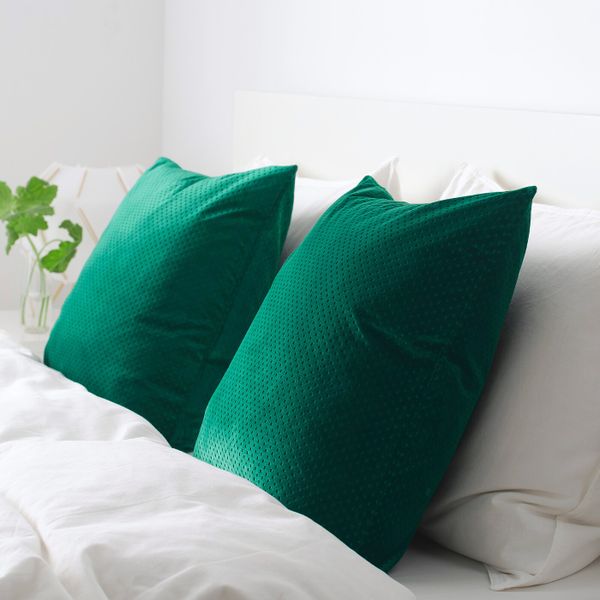 Чехол на подушку, темно-зеленый 50x50 см IKEA ВЕНЧЕ 704.556.43 - фото 3